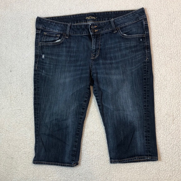 Old Navy Denim - Old Navy Bermuda Blue Jeans Shorts Size 16